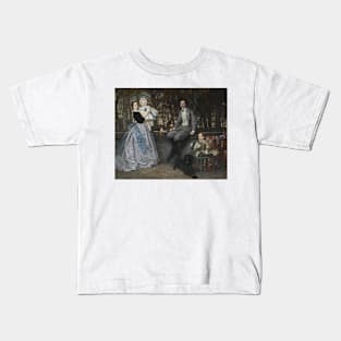 Portrait of the Marquis and Marchioness of Miramon and Their Children by James Tissot Kids T-Shirt